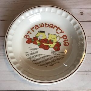 Strawberry Pie Plate
